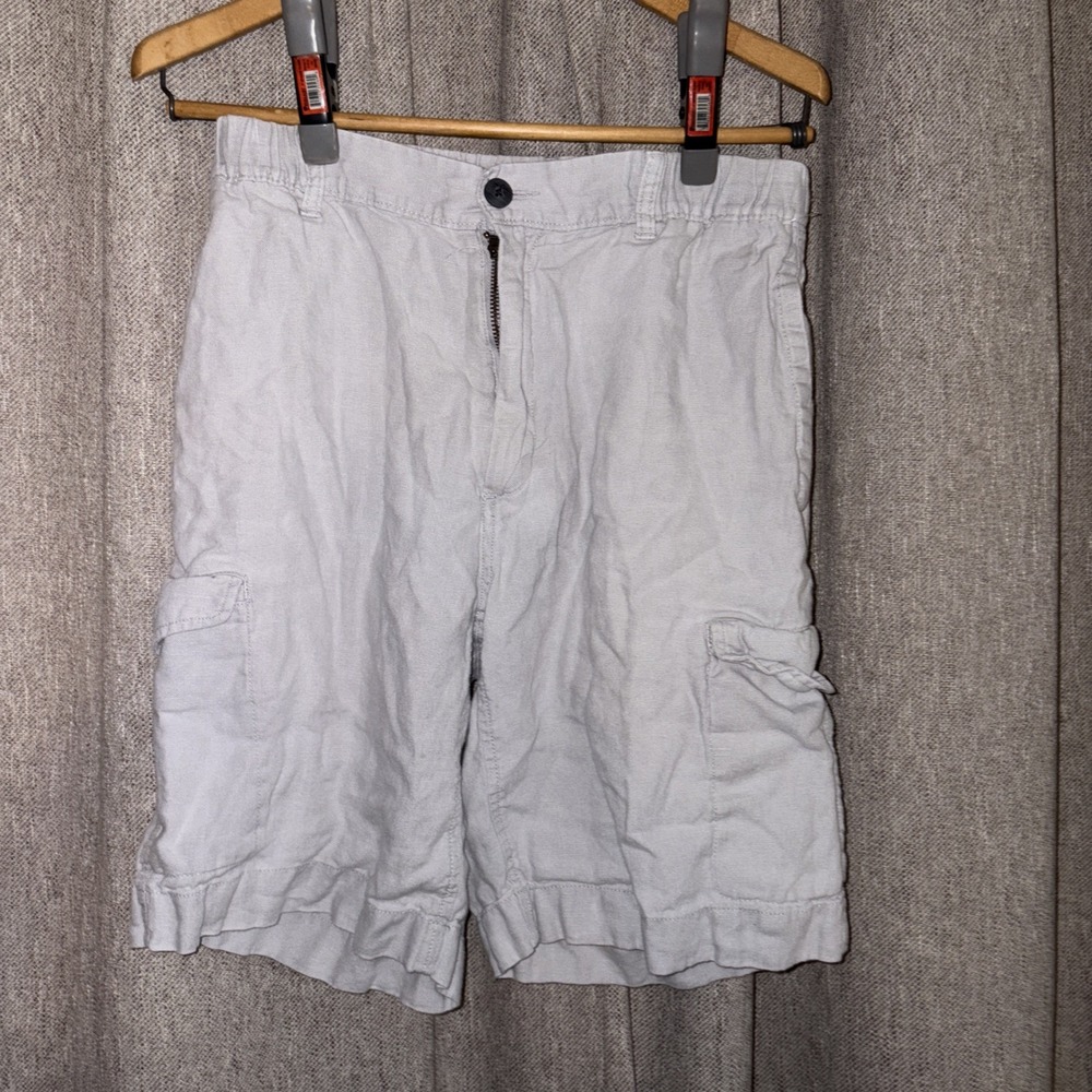 Caribbean Linen‎ Shorts 32 Waist